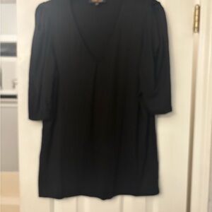 Elegant Black V-Neck Women's Top